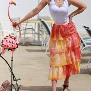 Anthropologie Eva Franco Esperanza Tulle Midi Skirt